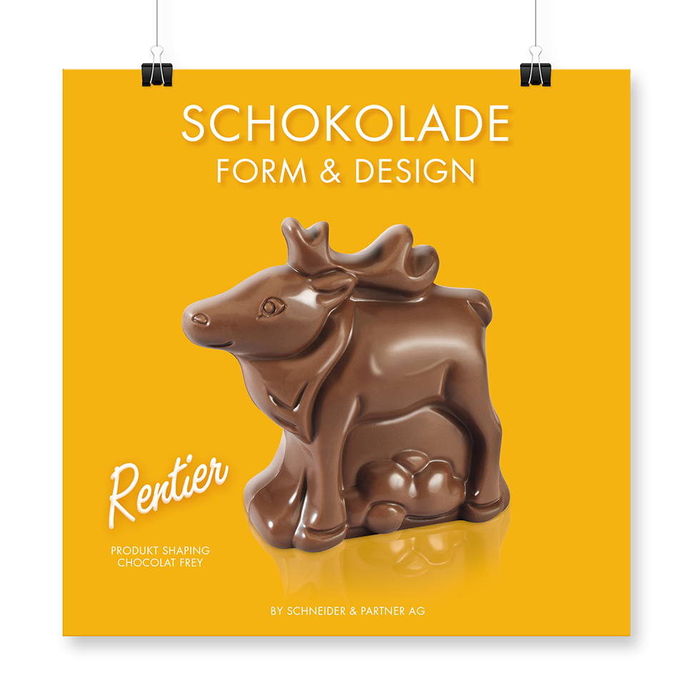 RENTIER SCHOKOLADE FORM & DESIGN.  Design für Schoko und PET-Form Chocolat Frey