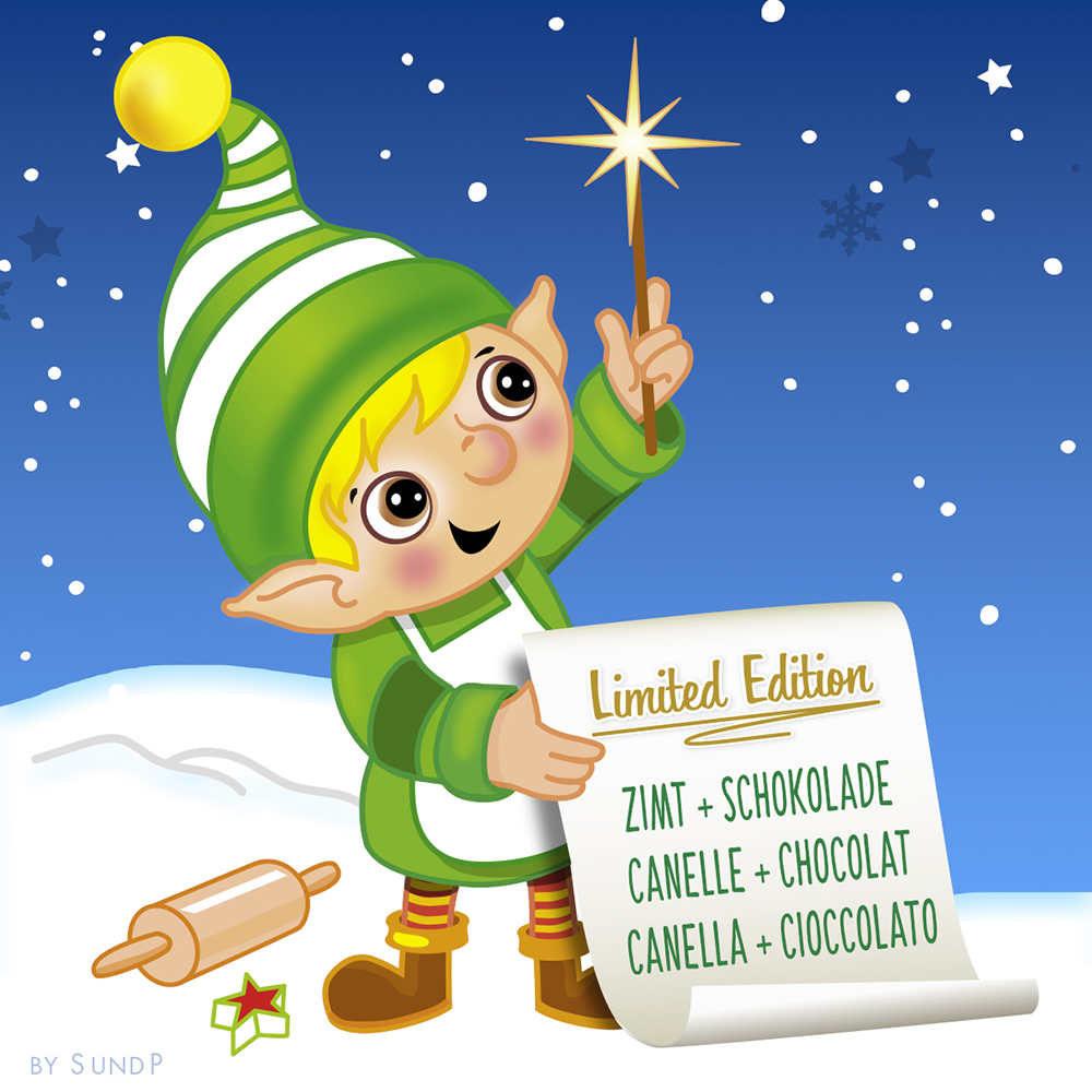 Christmas Bakery - Detailaufnahme eines illustrierten Charakters