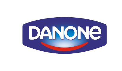 Danone Logo – Weltweit führendes Unternehmen für Milchprodukte, Wasser und Babynahrung.