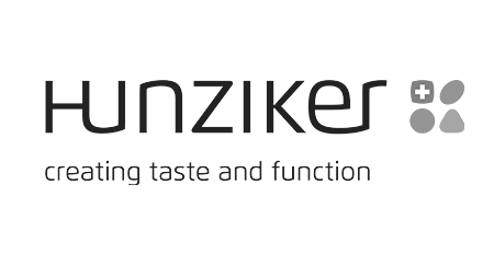 Hunziker Logo – Schweizer Unternehmen spezialisiert auf funktionale Inhaltsstoffe und Geschmackslösungen.