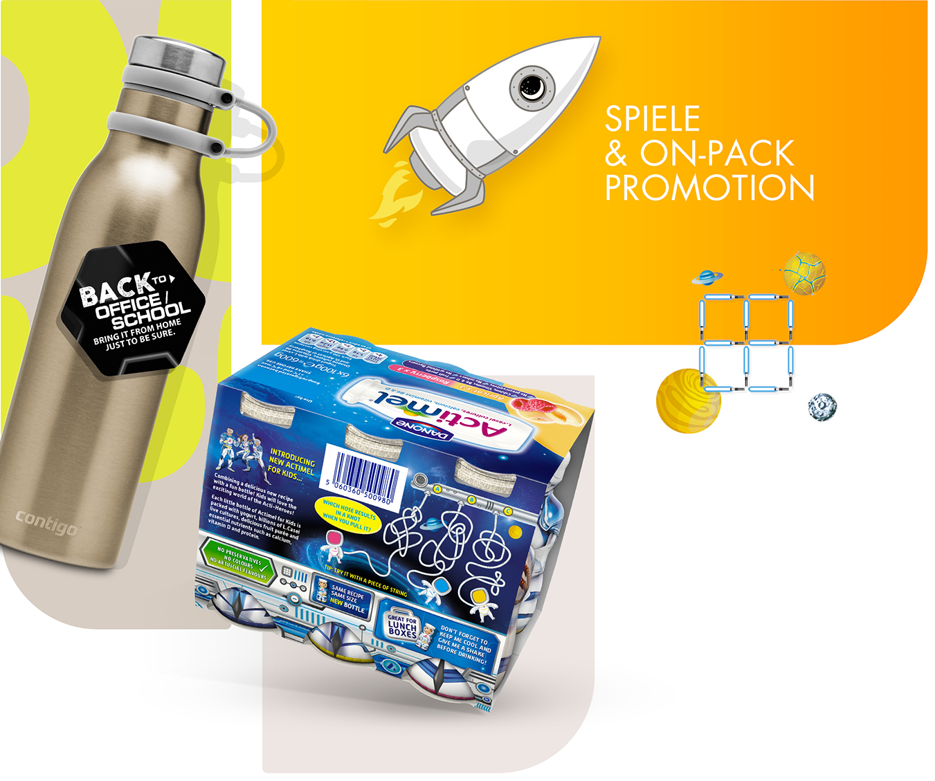 Verpackungen mit spielerischen Promotion-Elementen und Aktionsideen für On-Pack-Marketing