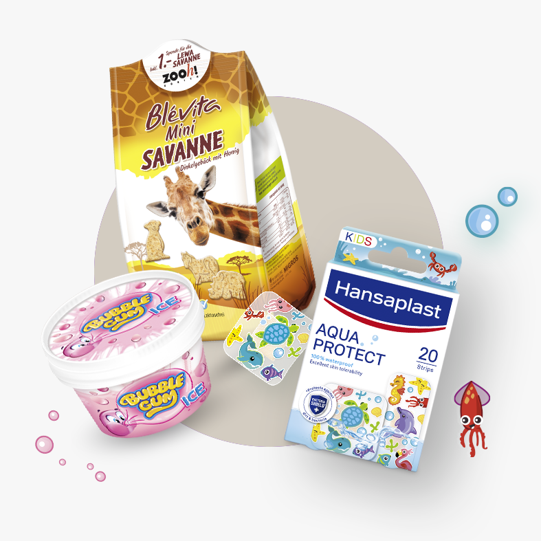 Kids Design und Illustration für Kinderprodukte